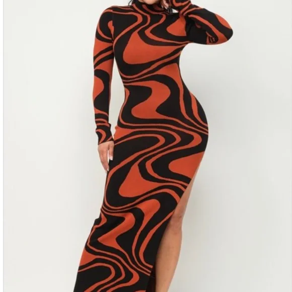 Dresses | Black Groovy Maxi Dress | Poshmark